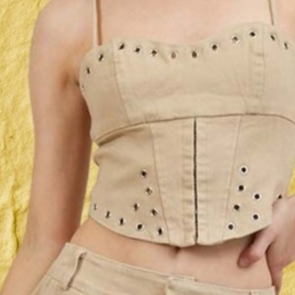 Better Be Two Piece Skirt And Crop TopTan Top Set - Picture 5 of 5